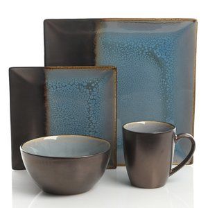 KAIDENCE 16PC SQ DW SET, BLUE/BLACK, STONEWARE - W/ GBX